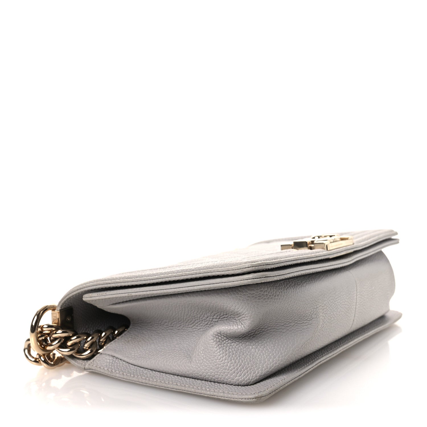 Chanel Caviar Quilted Medium Boy Flap Grey 4 of 13