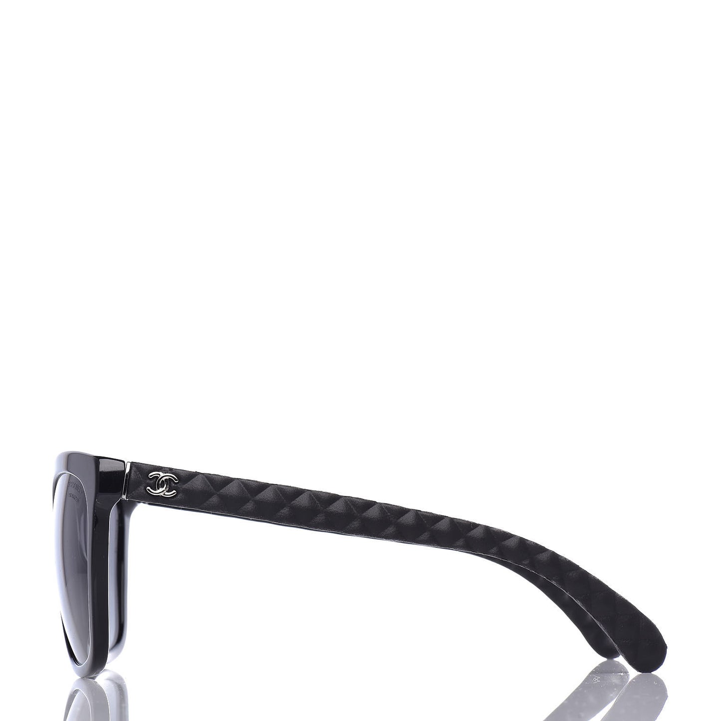 Acetate Quilted Polarized Butterfly CC Sunglasses 5288-Q Black