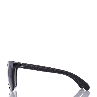 Chanel Acetate Quilted Polarized Butterfly CC Sunglasses 5288-Q Black 4 of 7