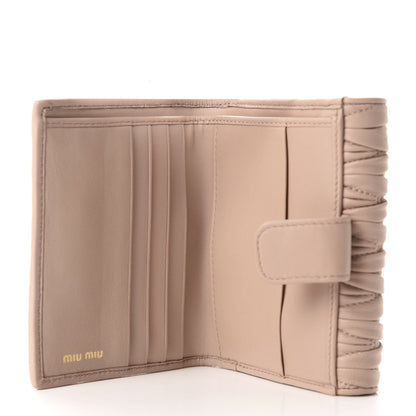 Miu Miu Nappa Matelasse Lux Flap Wallet Cammeo 5 of 7