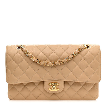 Chanel Caviar Quilted Medium Double Flap Beige 1 of 11