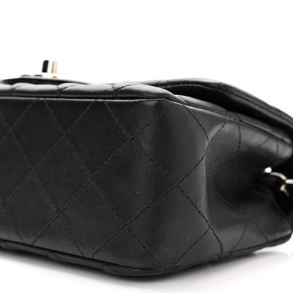 Chanel Lambskin Quilted Mini Rectangular Flap Black 10 of 11
