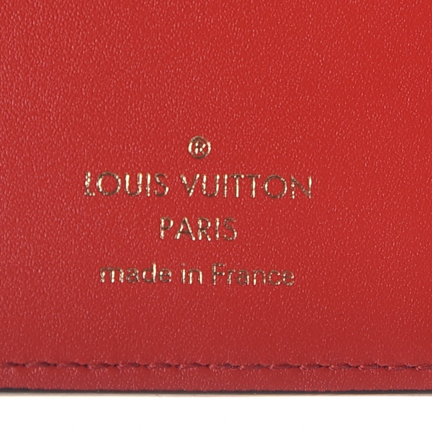Monogram Flower Lock Compact Wallet Coquelicot