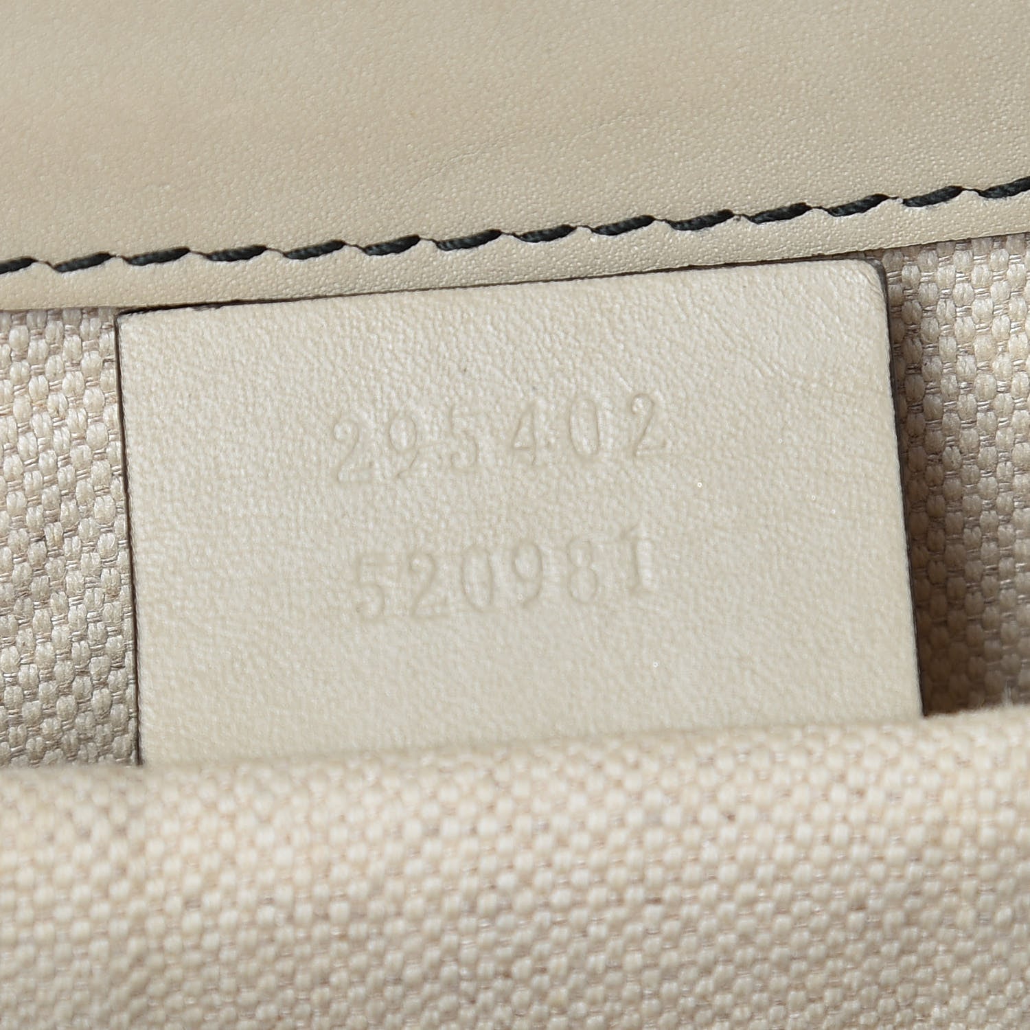 Gucci Monogram Margaux Calfskin Medium Emily Chain Shoulder Bag Beige Ebony Mystic White 9 of 17
