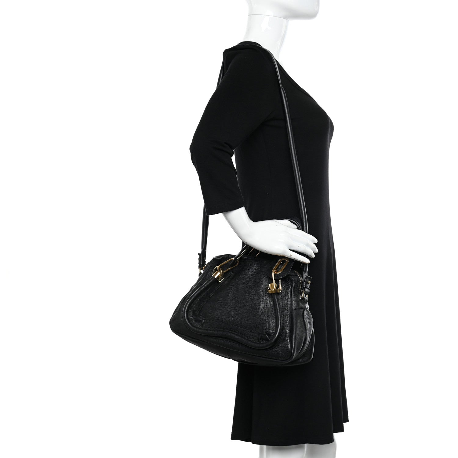 Chloe Calfskin Small Paraty Black 2 of 10