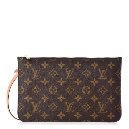 Louis Vuitton Monogram Neverfull MM GM Pochette Fuchsia 1 of 9