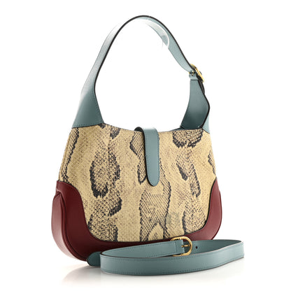 Gucci Snakeskin Calfskin Small Jackie 1961 Hobo Multicolor 3 of 13