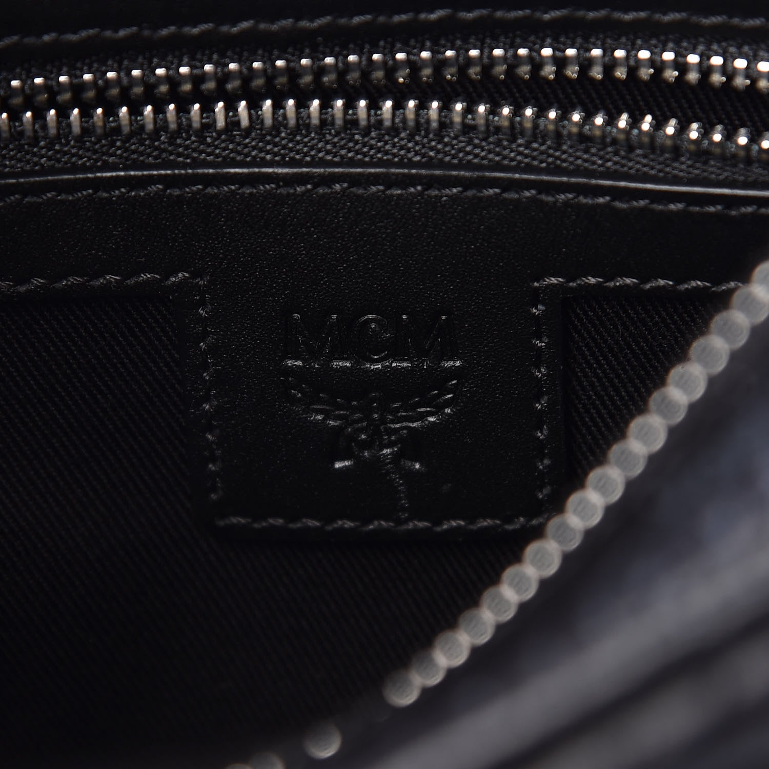 MCM Visetos Spot Crossbody Bag Black 9 of 11