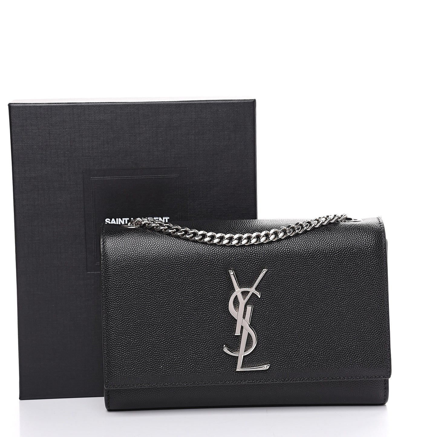 Grain De Poudre Small Monogram Kate Satchel Black