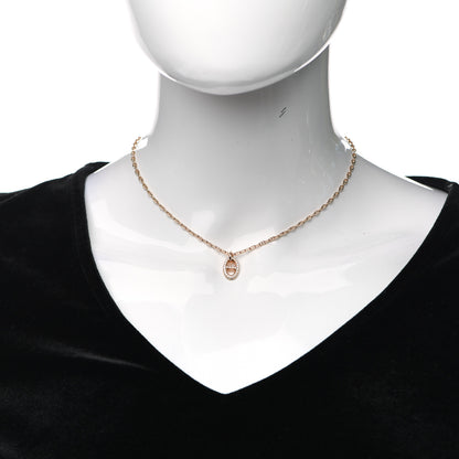 Hermes 18K Rose Gold Diamond PM New Farandole Pendant Necklace ST 2 of 6