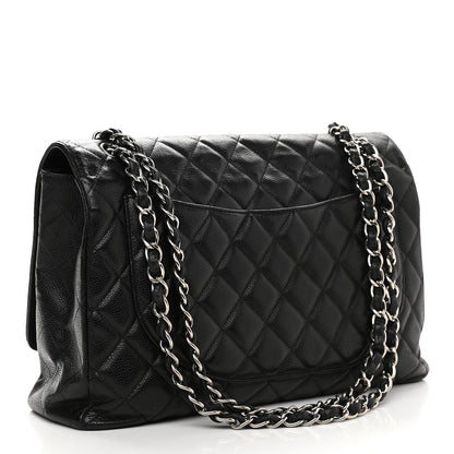 Chanel Caviar Quilted Maxi Single Flap Black 3 of 9