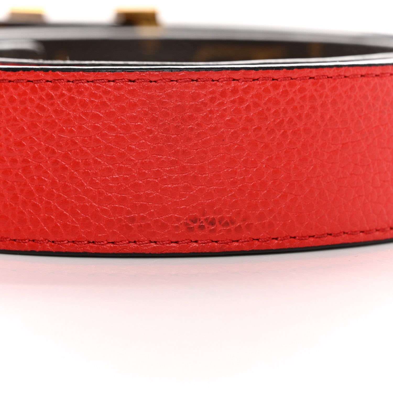Louis Vuitton Calfskin Monogram 30mm LV Initiales Reversible Belt 90 36 Coquelicot 6 of 9