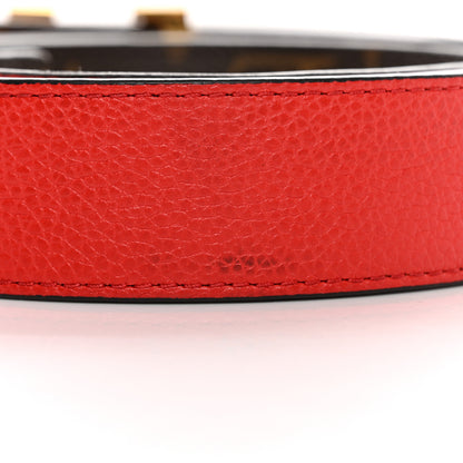 Louis Vuitton Calfskin Monogram 30mm LV Initiales Reversible Belt 90 36 Coquelicot 6 of 9