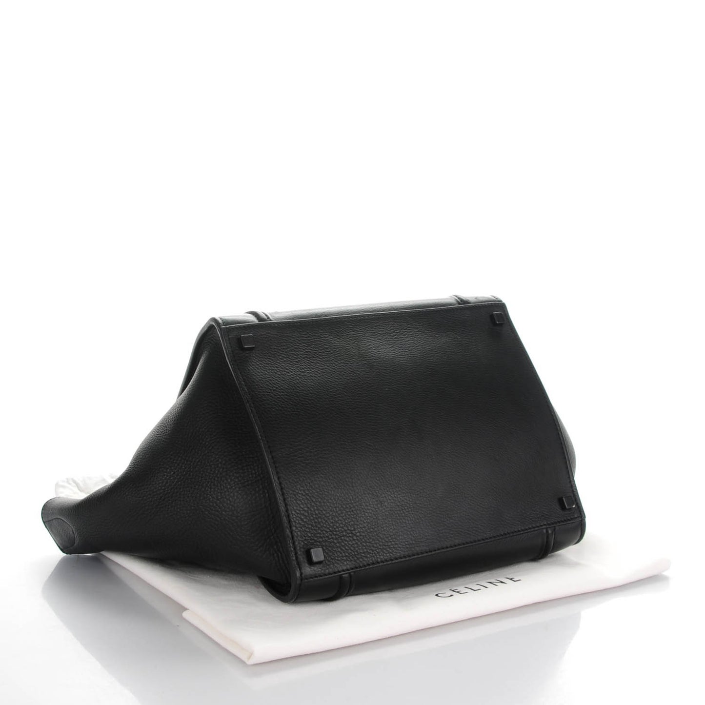 Supple Calfskin Medium Phantom Luggage Black