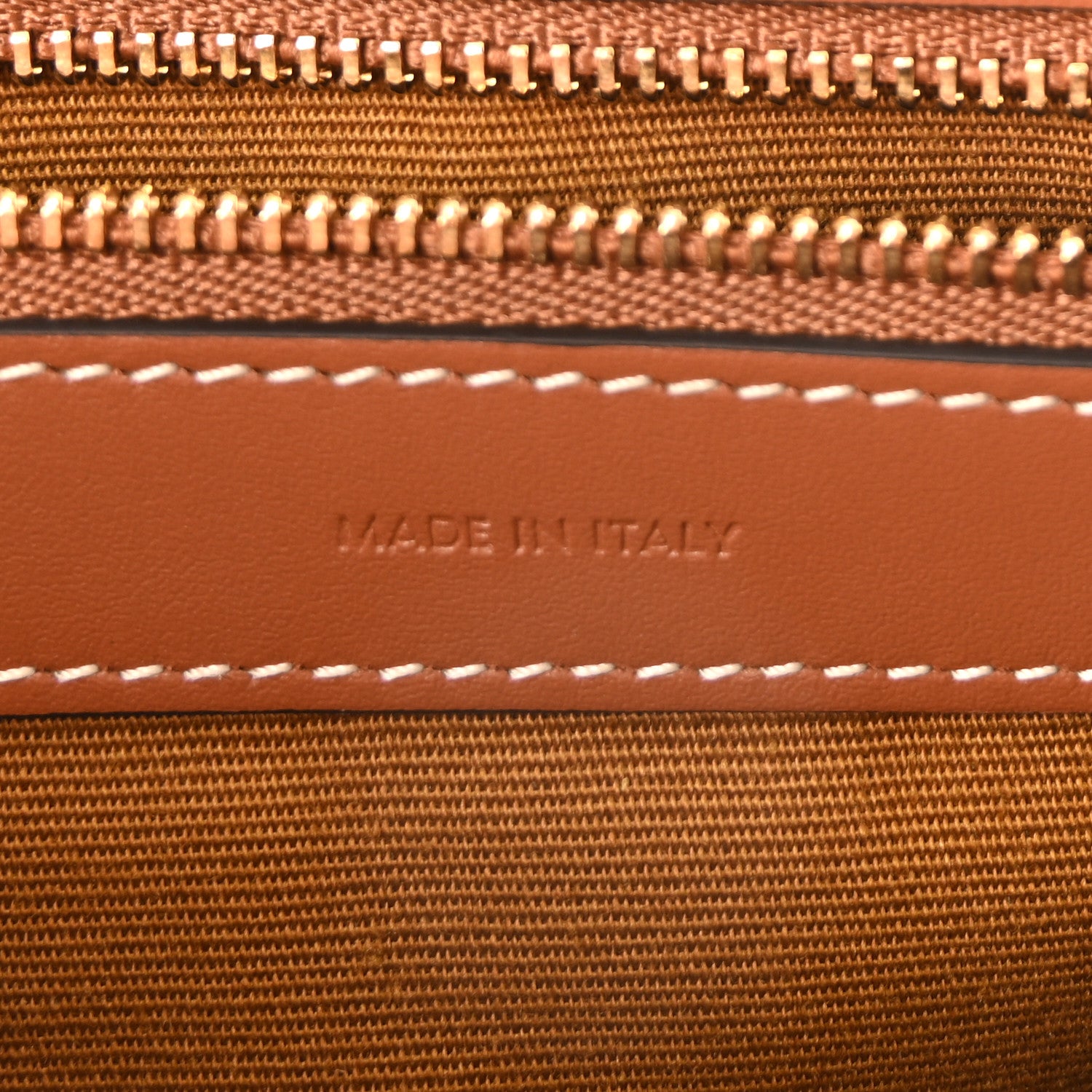 Celine Triomphe Canvas Calfskin Boston Bag Tan 7 of 10