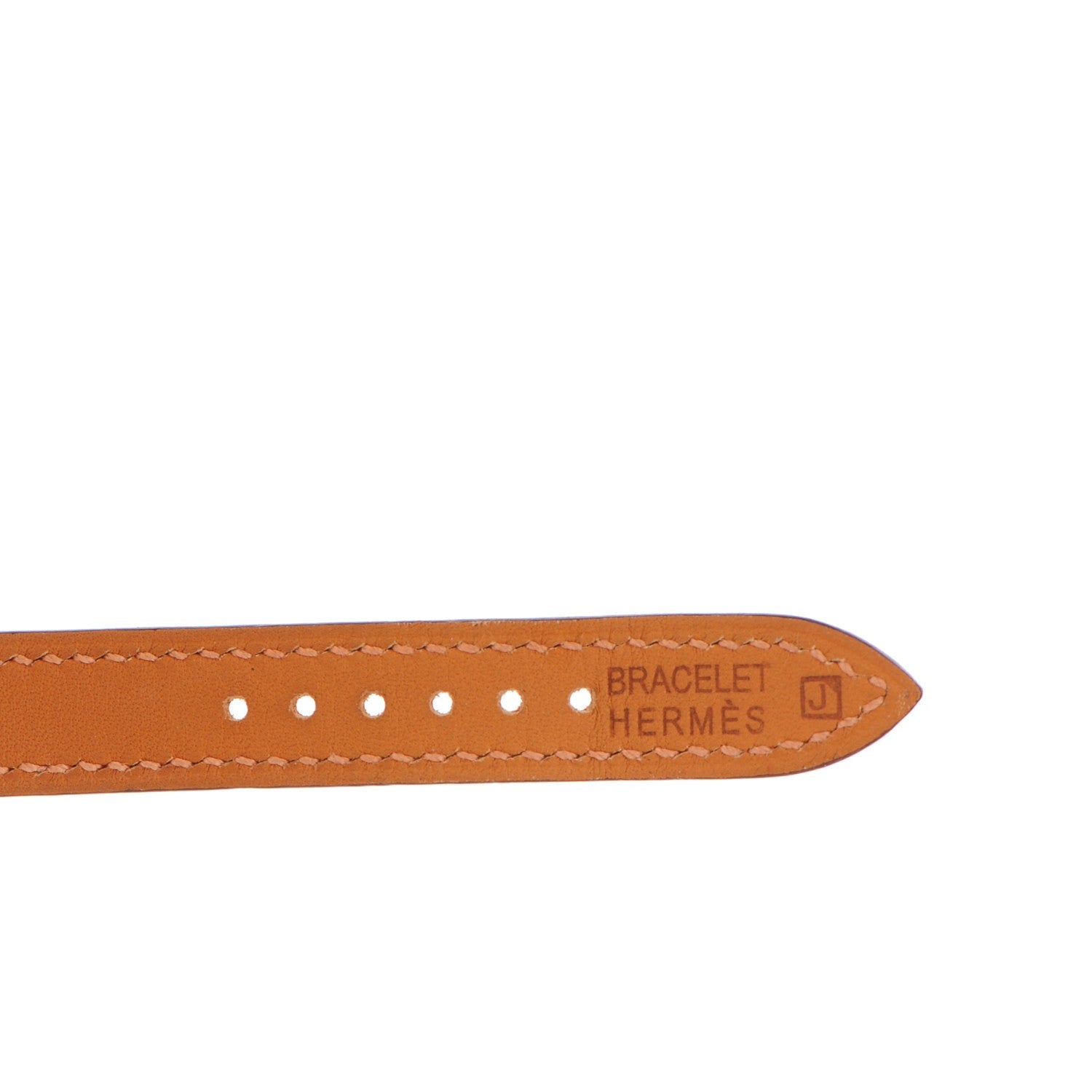 Hermes Stainless Steel Swift 15mm Kelly II Double Tour Quartz Watch Orange 4 of 6