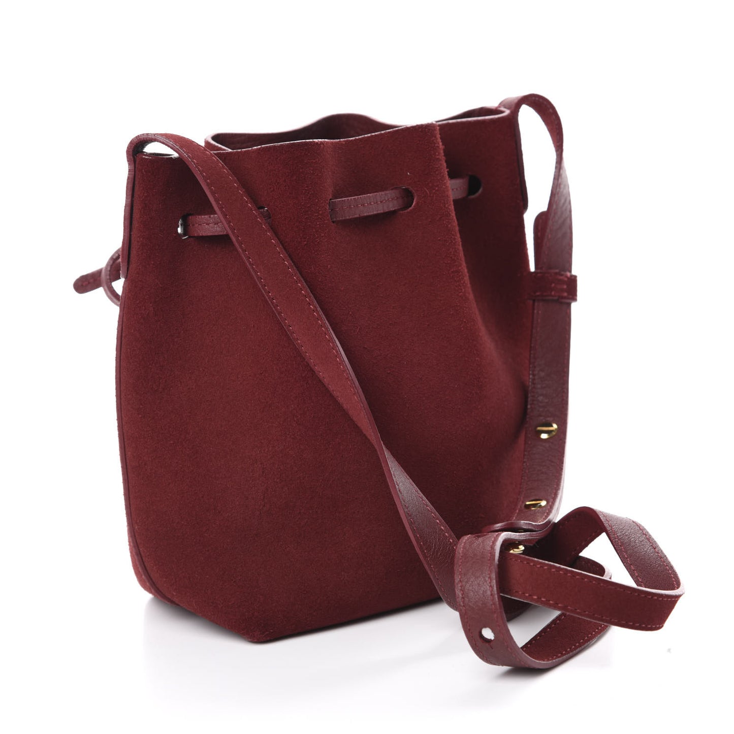 Suede Mini Bucket Bag Rococo