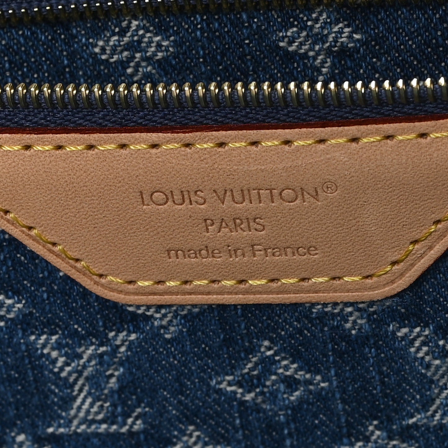 Monogram Denim Neo Neverfull MM Blue