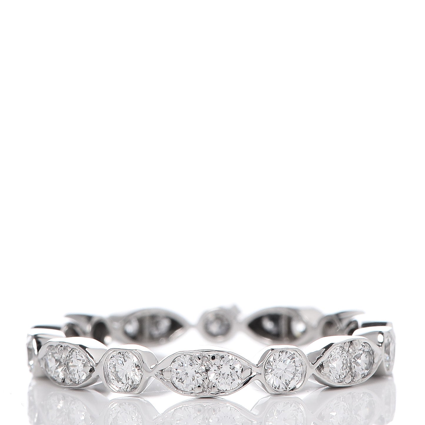 Platinum Diamond Jazz Band Ring 52 6