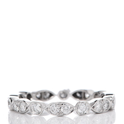 Tiffany Platinum Diamond Jazz Band Ring 52 6 3 of 5