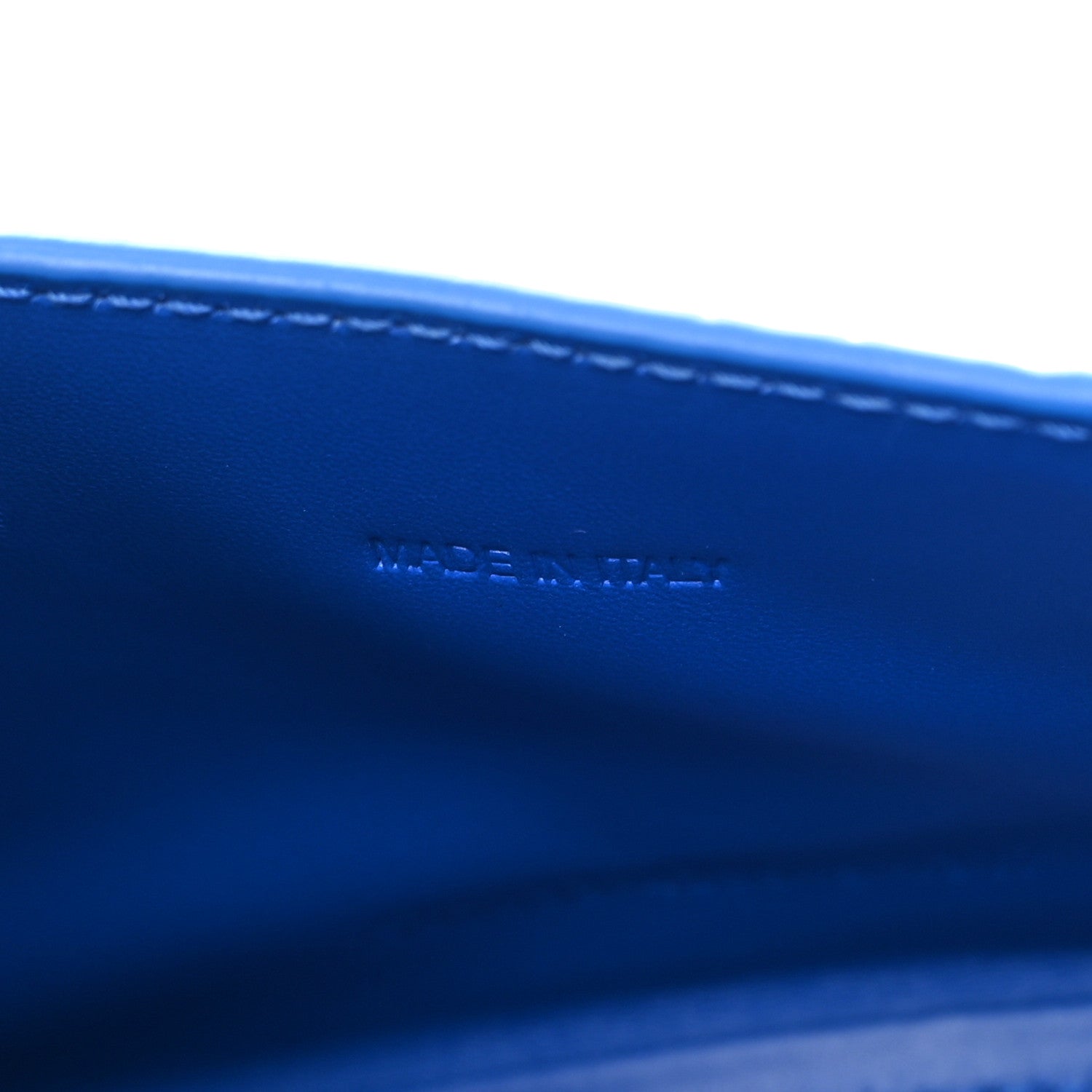 Balenciaga Shiny Calfskin Crocodile Embossed Hourglass Top Handle Bag XS Royal Blue 7 of 15