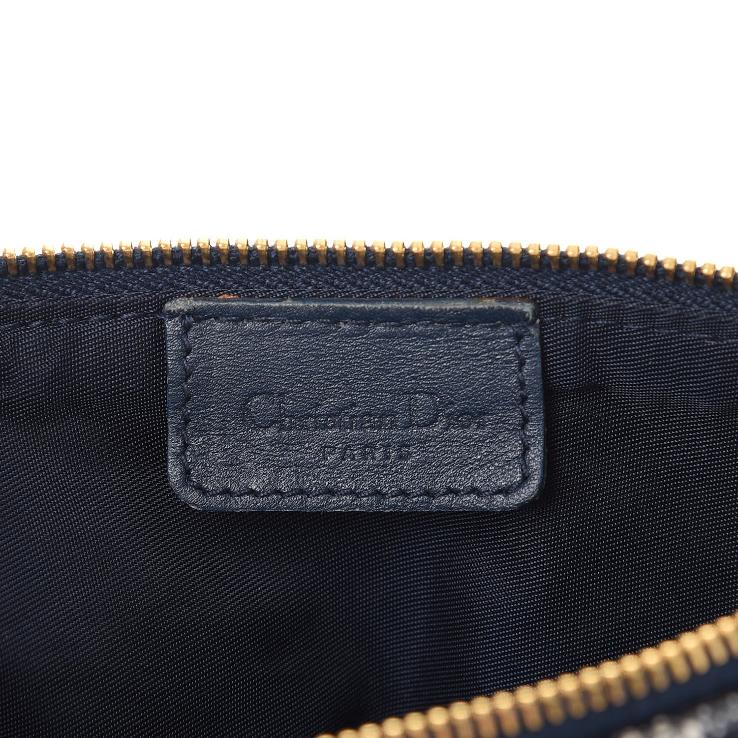 Christian Dior Monogram Mini Saddle Pochette Navy 6 of 11