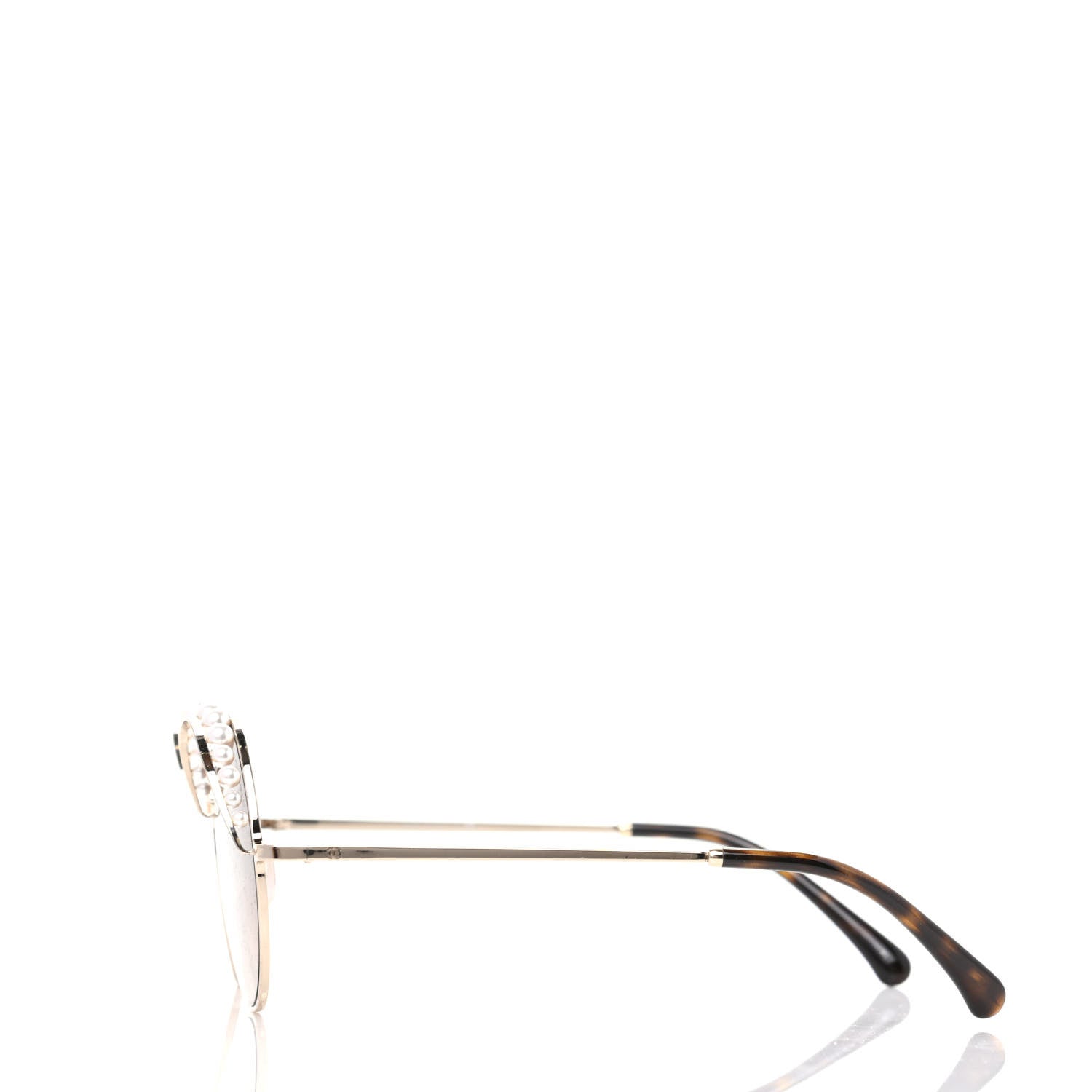 Chanel Pearl Round Sunglasses 4234-H Light Brown 3 of 7