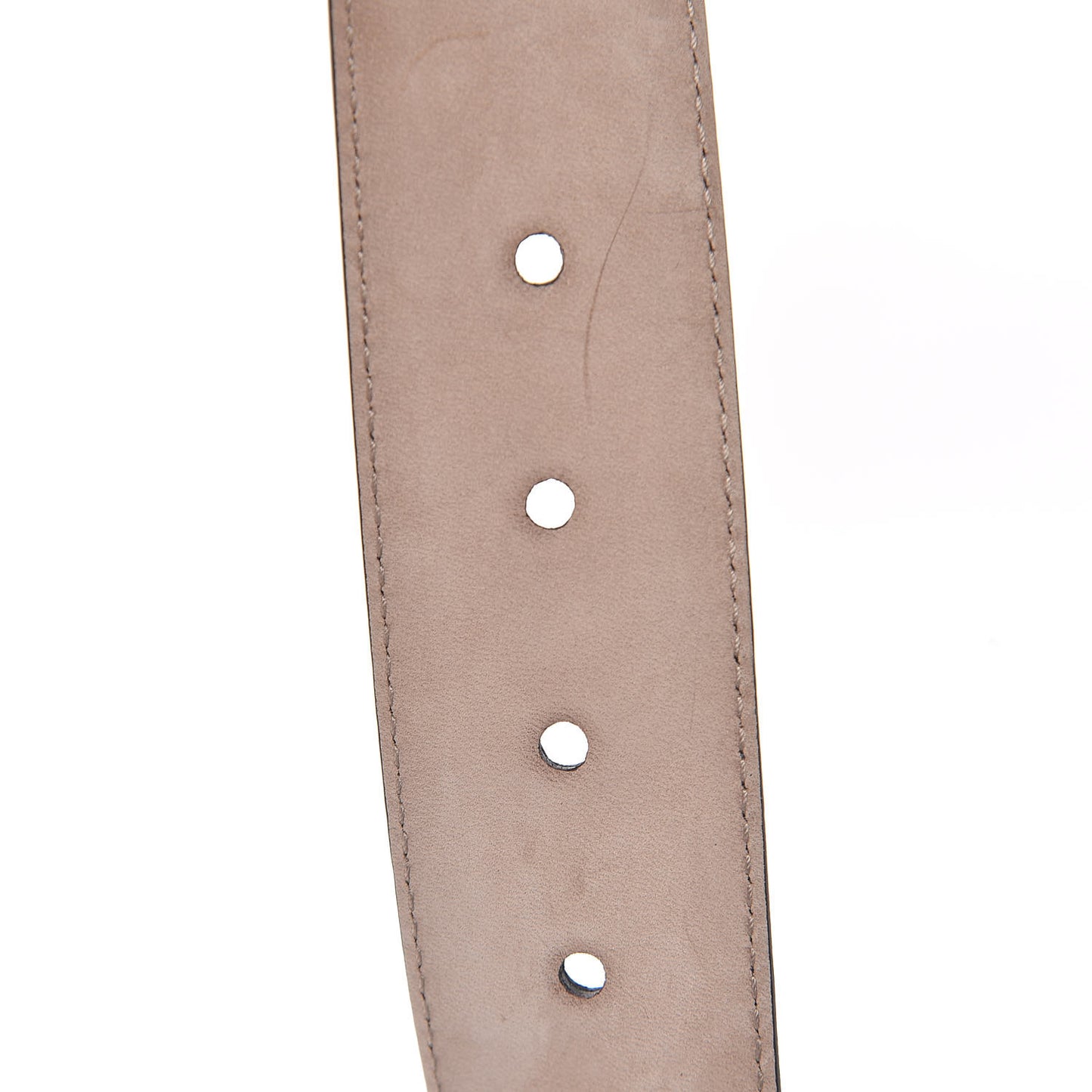 Soft Microguccissima Margaux Calfskin Belt 90 36 Mineral Blue