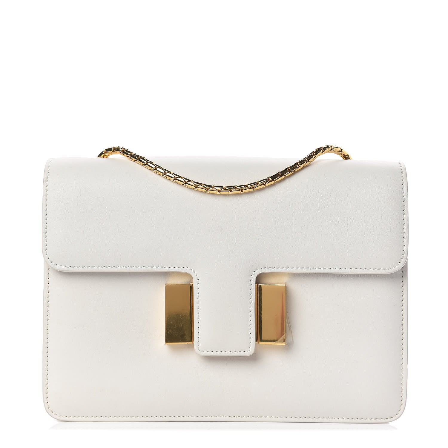 Tom Ford Calfskin Medium Sienna Shoulder Bag Chalk 1 of 9