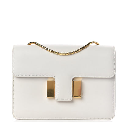 Tom Ford Calfskin Medium Sienna Shoulder Bag Chalk 1 of 9