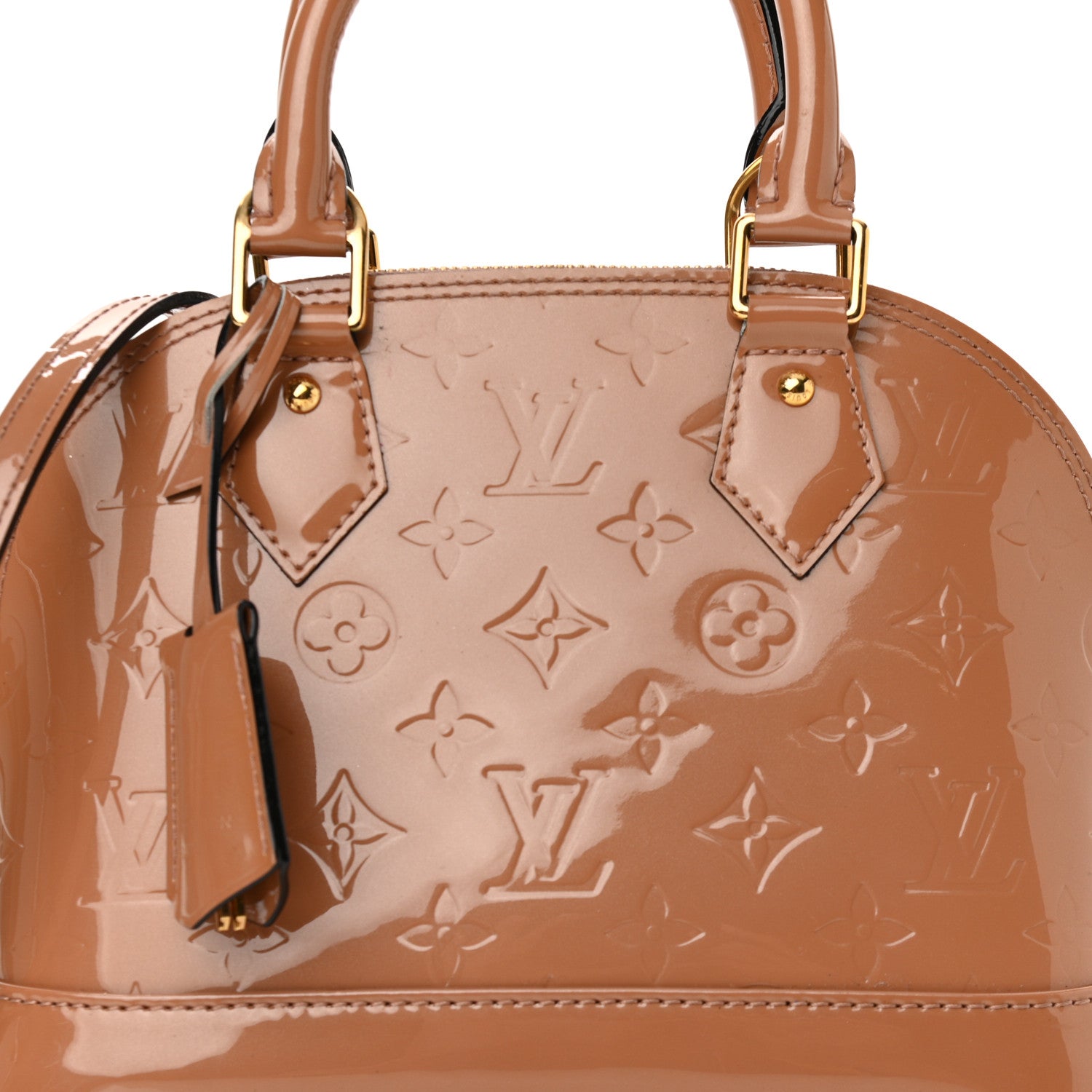 Louis Vuitton Vernis Alma BB Rose Velours 8 of 10