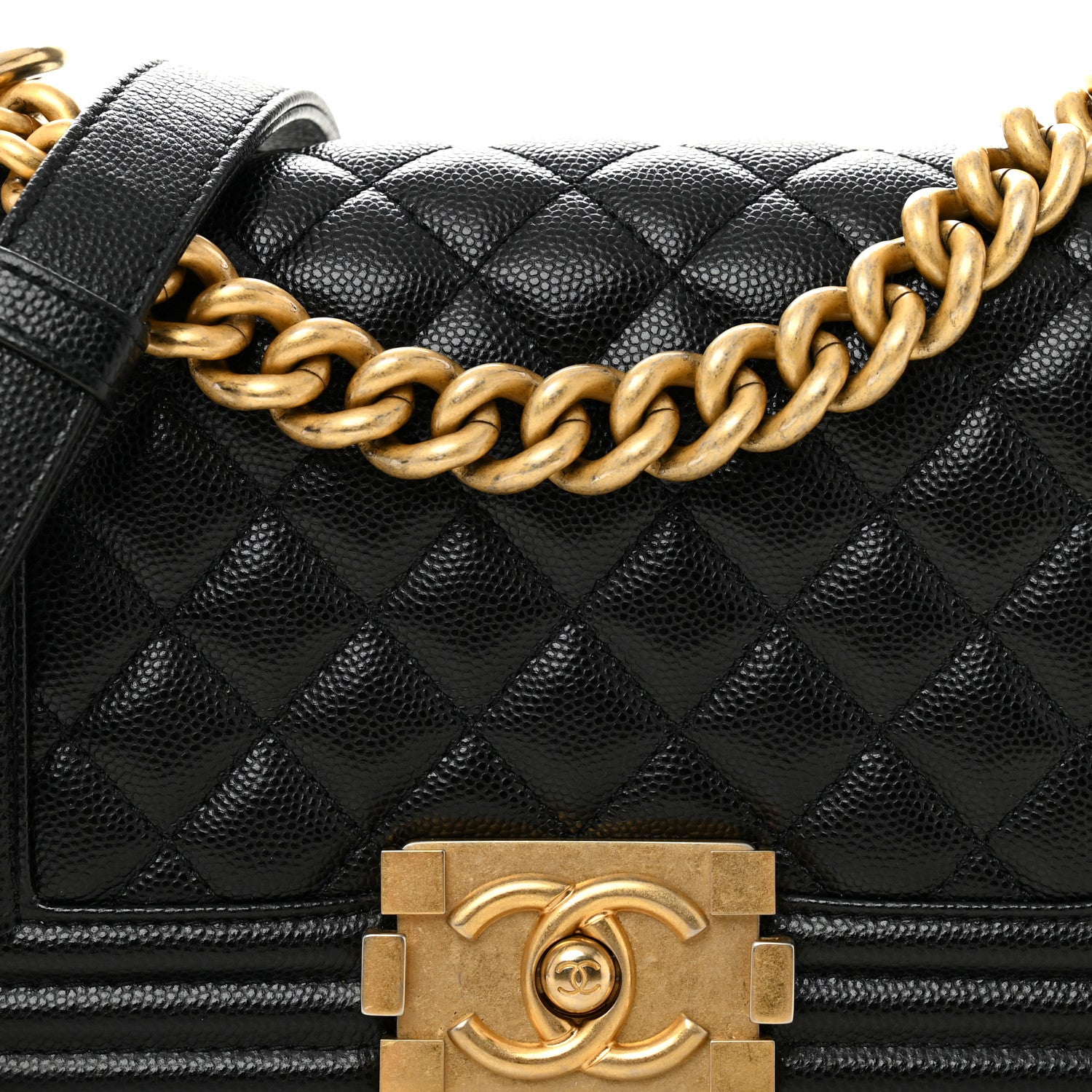 Chanel Caviar Quilted Small Boy Flap Black 8 of 10