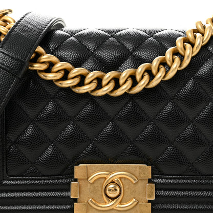 Chanel Caviar Quilted Small Boy Flap Black 8 of 10