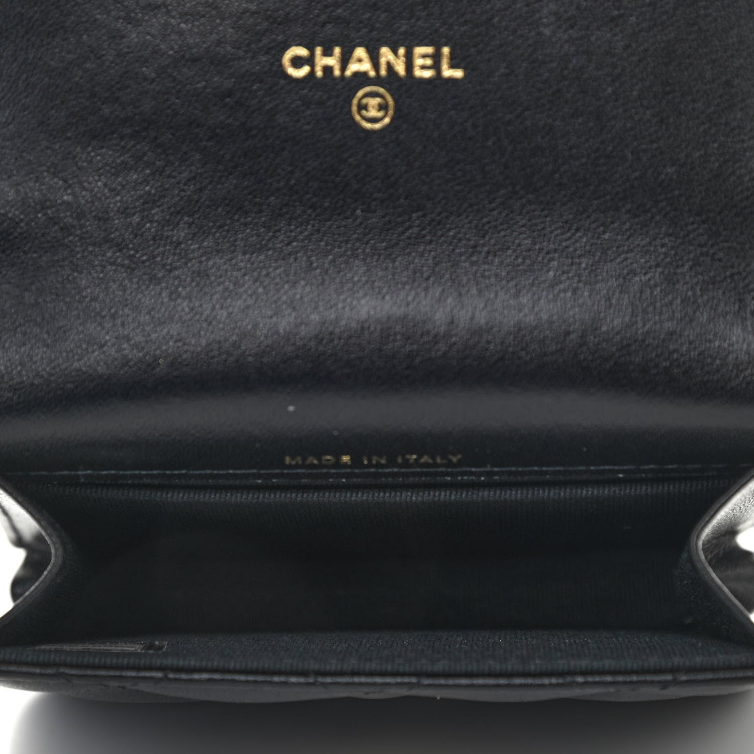 Chanel Lambskin Quilted CC Hook Card Holder Black 5 of 8