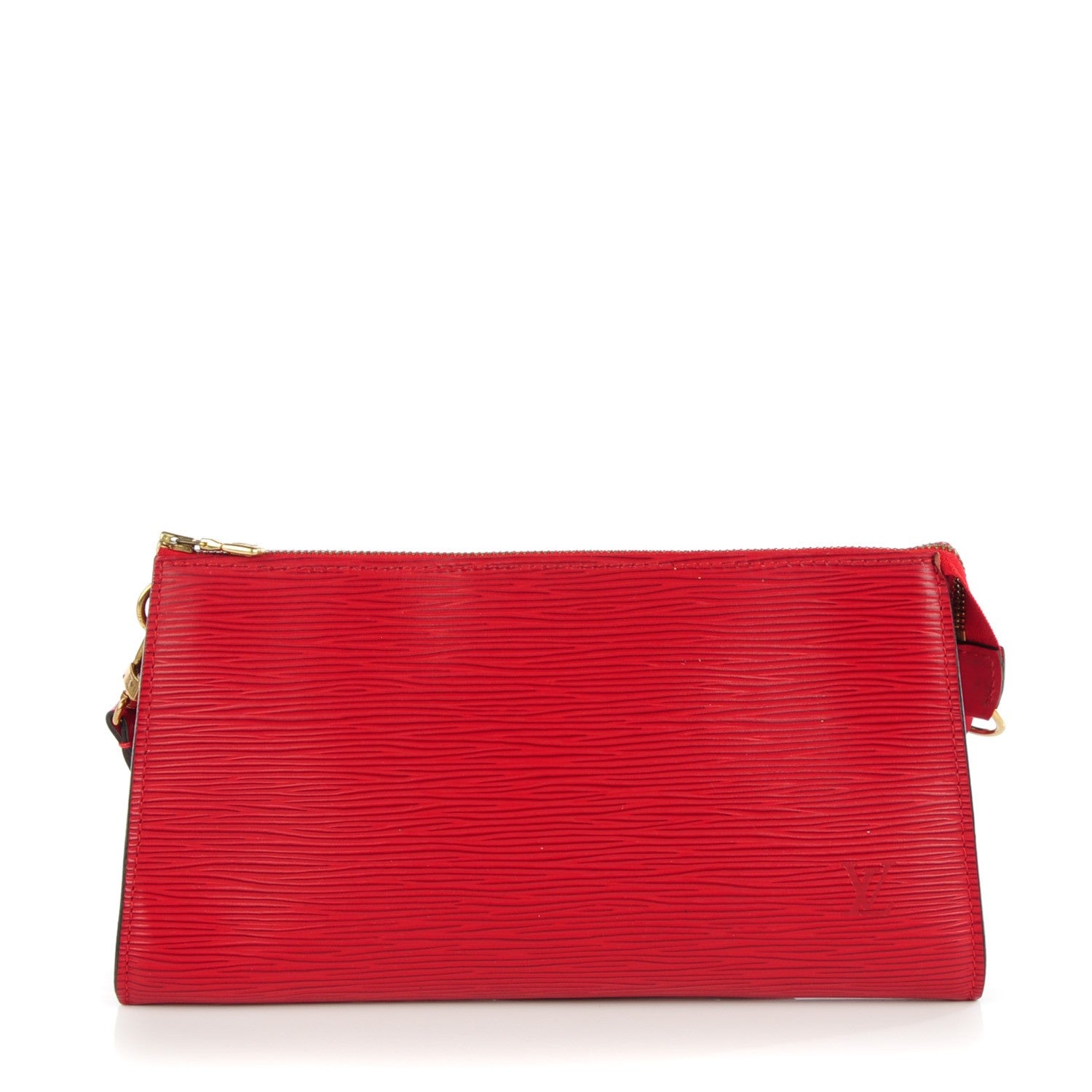 Louis Vuitton Epi Pochette Accessories 24 Castillan Red 1 of 8