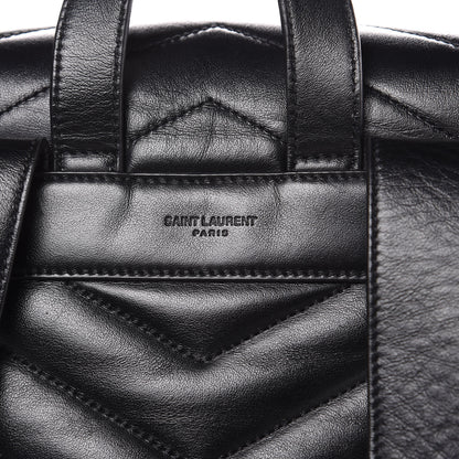 Saint Laurent Calfskin Y Quilted Monogram Medium Loulou Backpack Black 16 of 18