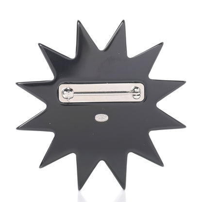 Chanel Resin Glitter CC Star Brooch Black Gold 3 of 4