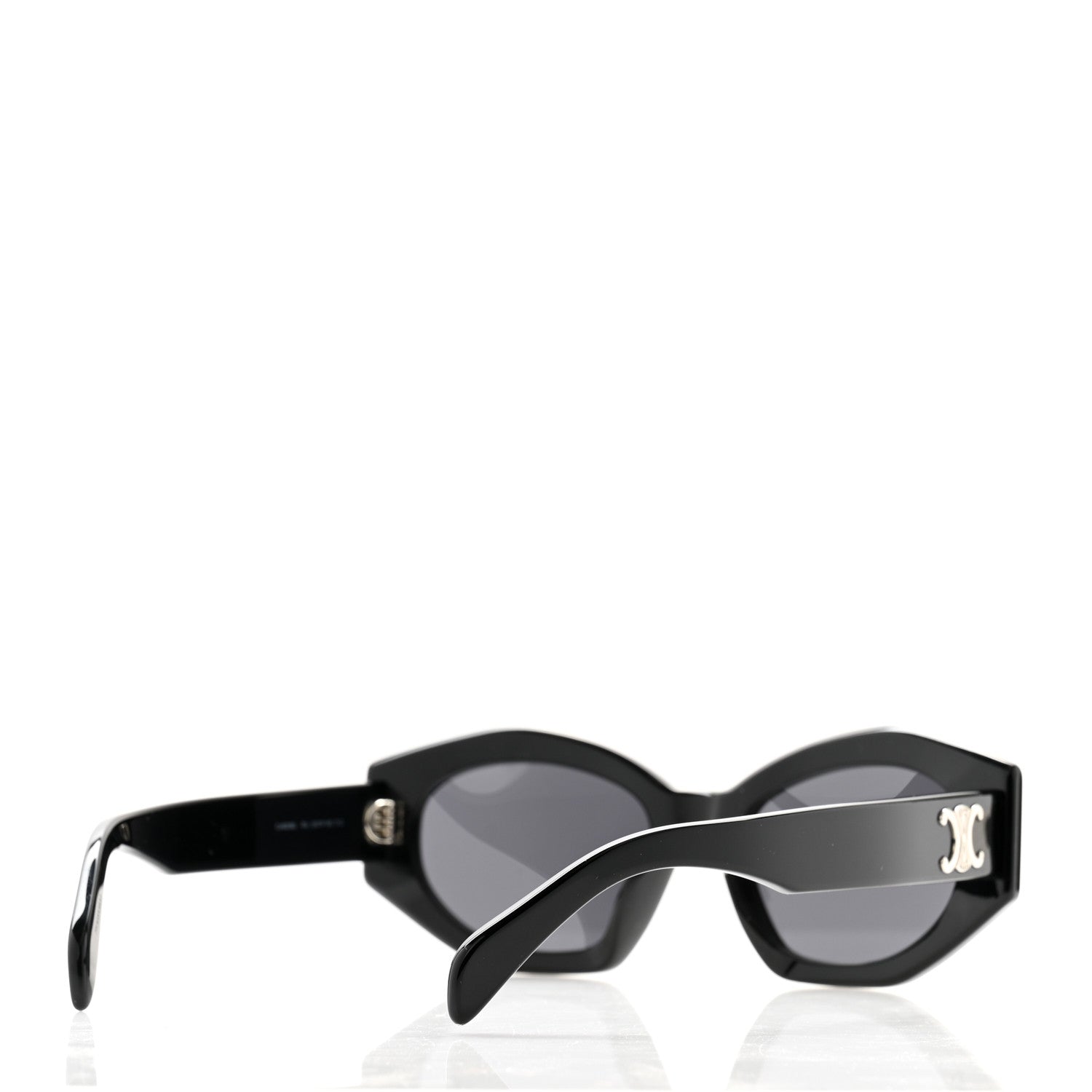 Celine Acetate Triomphe 01 Sunglasses CL 40238U Black 4 of 6