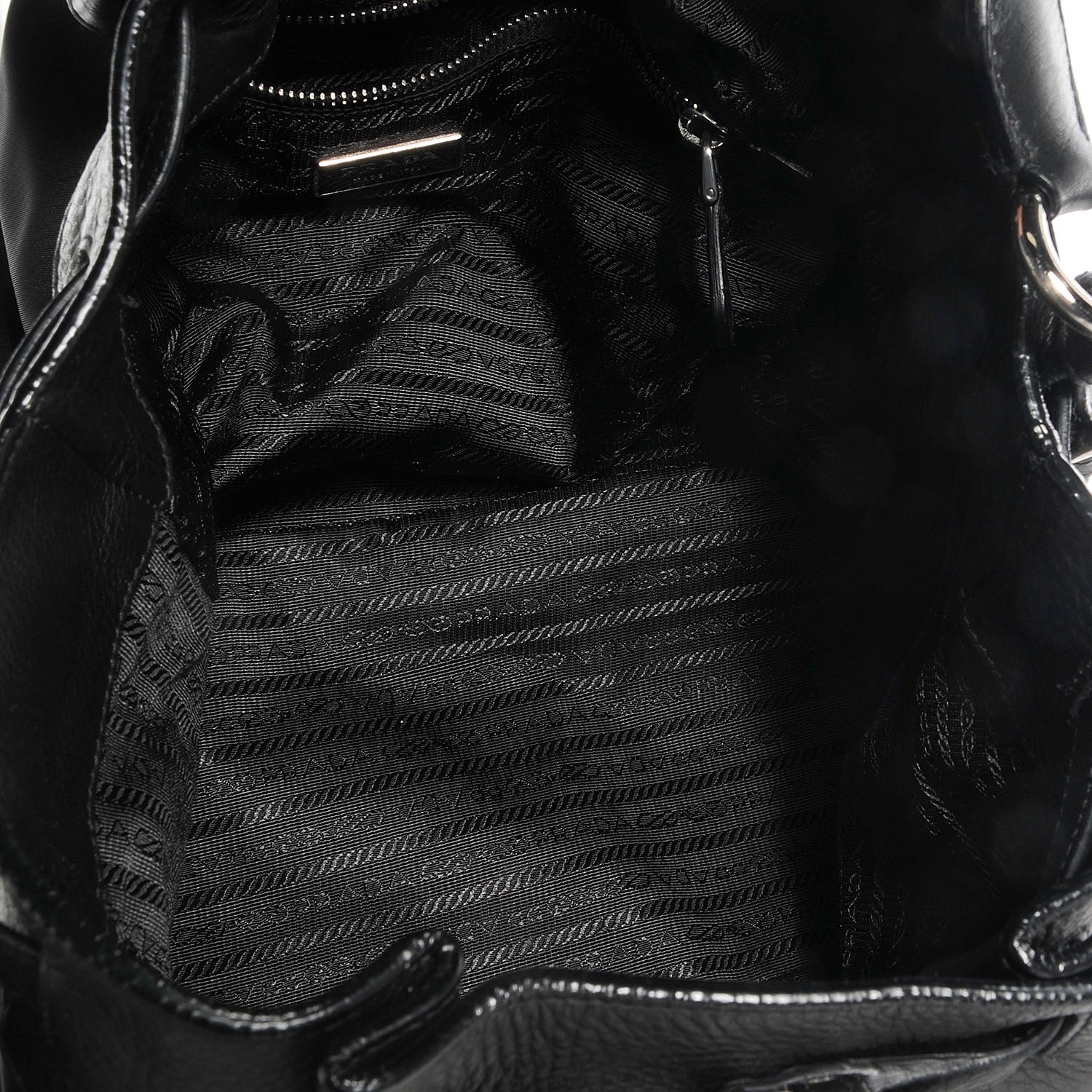 Prada Cervo Tessuto Nylon Belted Hobo Nero Black 6 of 8