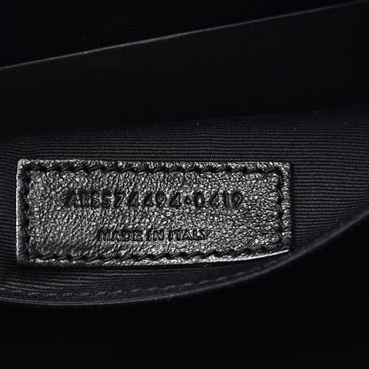 Saint Laurent Calfskin Matelasse Monogram Lou Camera Bag Black 6 of 9