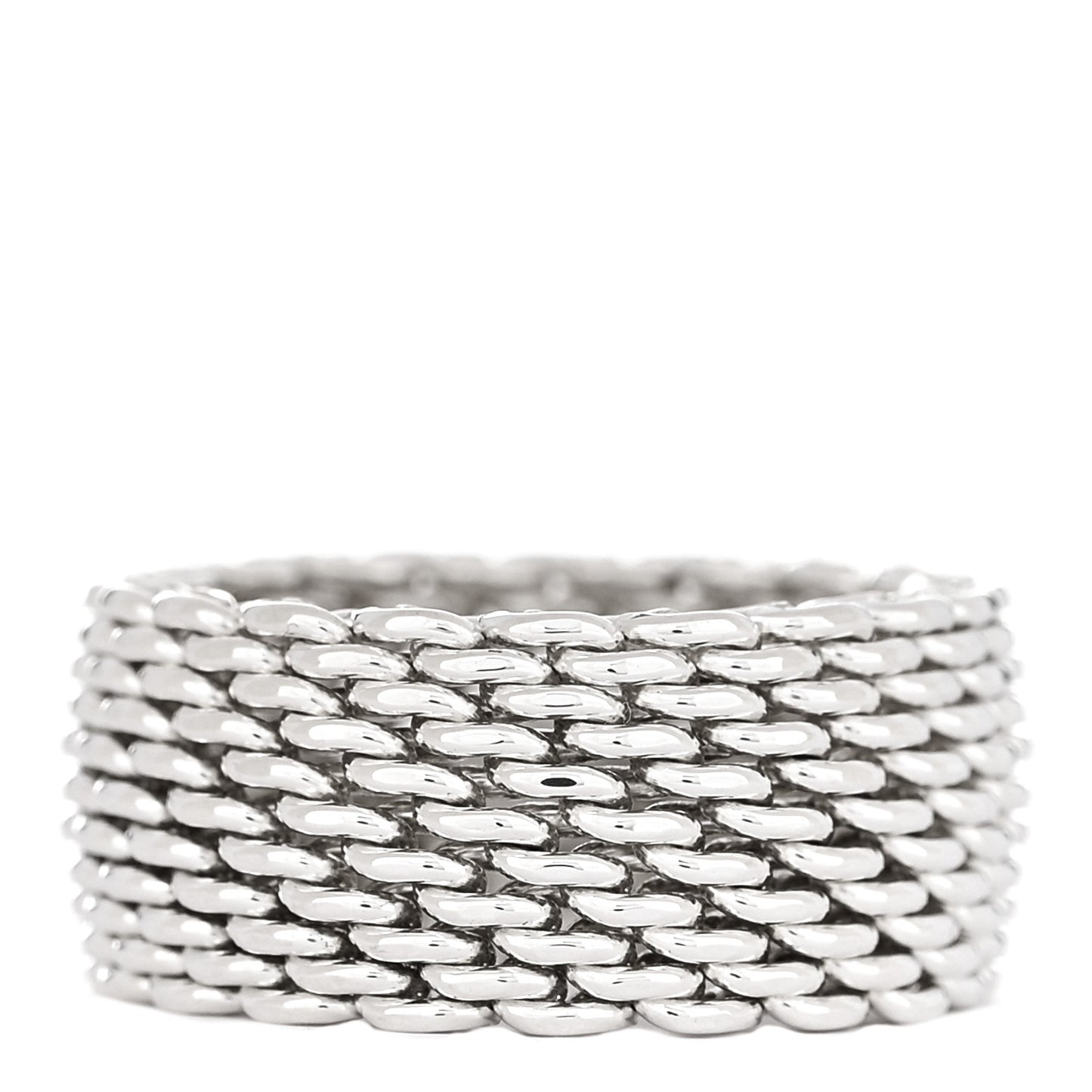 Sterling Silver Somerset Mesh Ring 58 8.5
