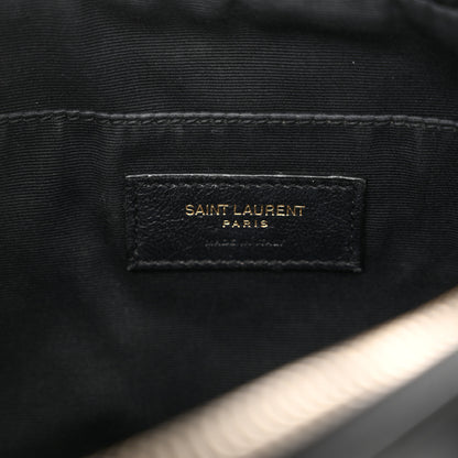 Saint Laurent Calfskin Matelasse Monogram Lou Camera Bag Black 6 of 14