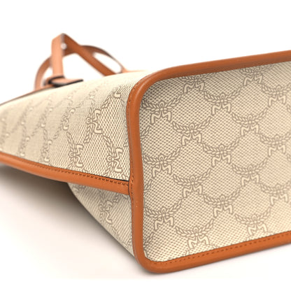 MCM Lauretos Nappa Mini Himmel Shopper Tote Oatmeal 8 of 9