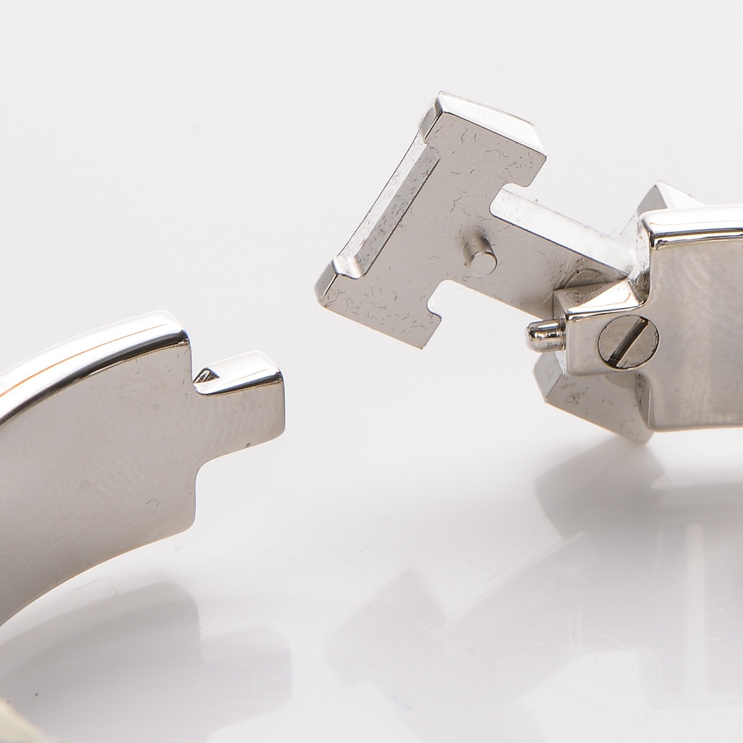 Hermes Enamel Narrow Clic Clac H Bracelet PM Mango 4 of 5