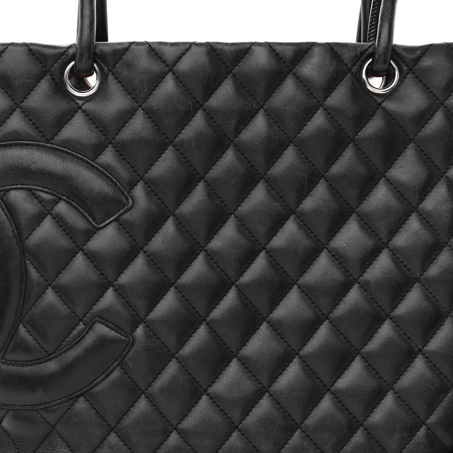 Chanel Calfskin Quilted Large Cambon Tote Black 13 of 18