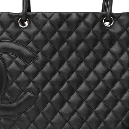 Chanel Calfskin Quilted Large Cambon Tote Black 13 of 18