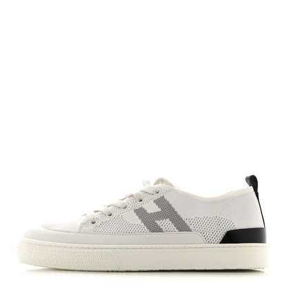 Hermes Calfskin Deep Sneakers 38 White Multicolor 1 of 11