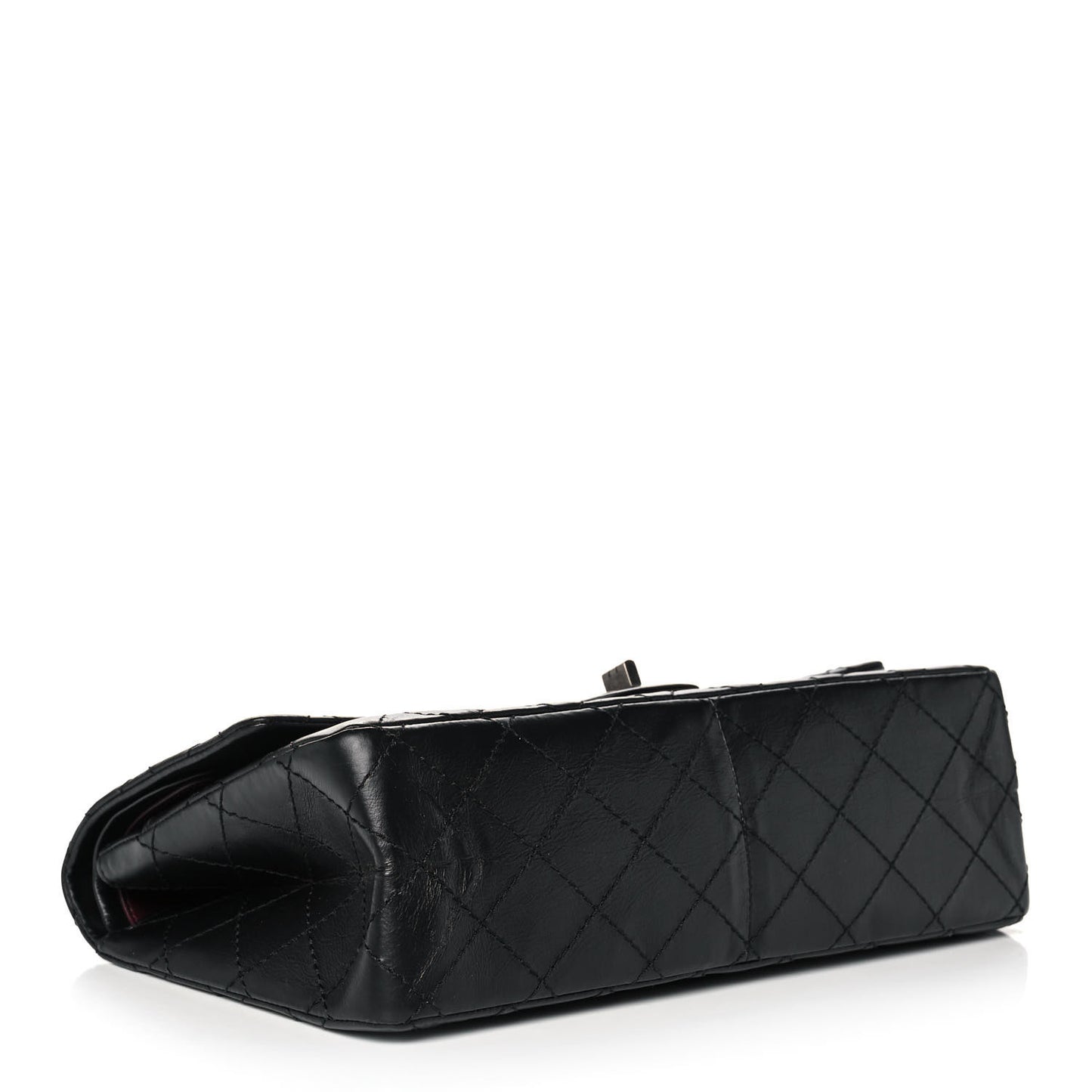 Aged Calfskin Quilted 2.55 Reissue 226 Flap Black