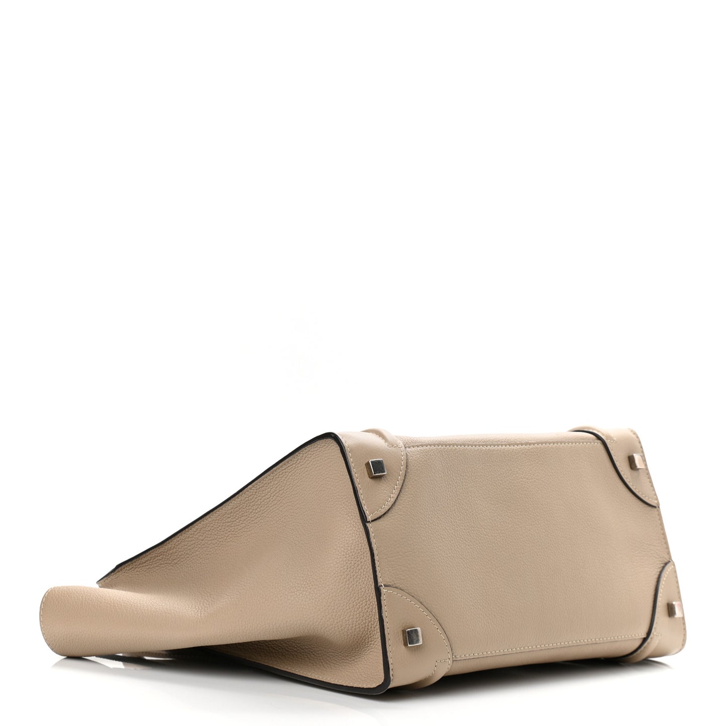 Drummed Calfskin Mini Luggage Dune