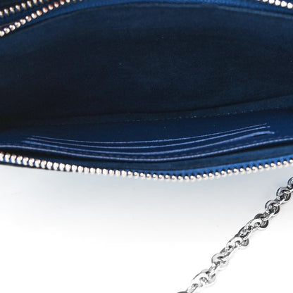 Louis Vuitton Monogram Giant Escale Double Zip Pochette Blue 4 of 5